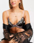 Фото #2 товара ASOS DESIGN Shimmer Lilie underwire bra with sparkle embroidery in black