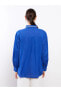Gömlek Yaka Nakışlı Uzun Kollu Kadın Bluz