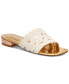 ფოტო #1 პროდუქტის Women's Tavita Slide Wood Heel Straw Flat Sandals
