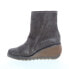 Fly London Nela NELA407FLY-003 Womens Gray Suede Zipper Casual Dress Boots