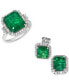 ფოტო #7 პროდუქტის EFFY® Emerald (5-1/2 ct. t.w.) & Diamond (1/2 ct. t.w.) Statement Ring in 14k Gold or 14k White Gold