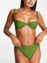Фото #4 товара 4th & Reckless aimi high waist bikini bottom in khaki
