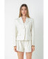 Women's Linen 3 Buttoned Blazer