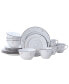 Trellis Coastal 16-PC Dinnerware set, Service for 4