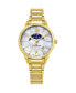 ფოტო #1 პროდუქტის Alexander Watch AD204B-05, Ladies Quartz Moonphase Date Watch with Yellow Gold Tone Stainless Steel Case on Yellow Gold Tone Stainless Steel Bracelet