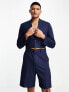 Фото #5 товара ASOS DESIGN wide suit short in navy