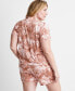 Фото #9 товара Women's 2-Pc. Short-Sleeve Notched-Collar Pajama Set XS-3X, Created for Macy's