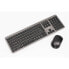 Фото #1 товара Tastatur- und Maus -Set - Bluestork - Easy Slim - Wireless - Metal Grey Pack