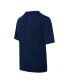 Фото #2 товара Men's Navy, Orange Denver Broncos Arctic T-shirt and Pajama Pants Sleep Set