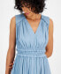 ფოტო #4 პროდუქტის Women's Smocked Sleeveless Tiered Midi Dress