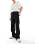 Фото #1 товара ASOS DESIGN pull on smart wide leg trousers in black