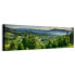 Panoramabild WALD Bäume See Berge Natur