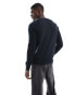 PS Paul Smith crew neck knit jumper with icon zebra logo in black