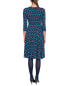 Фото #2 товара Boden Highgate Blues Colorblocked Geometric Print Jersey Dress Women's 10Lng