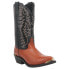 Фото #2 товара Laredo Atlanta Croc Pointed Toe Cowboy Mens Black, Brown Dress Boots 68086