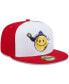 Фото #3 товара Men's White, Red Worcester Red Sox Marvel x Minor League 59FIFTY Fitted Hat