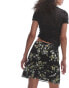 Фото #5 товара Topshop georgette mini skirt in black based ditsy