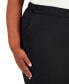 Plus Size Pull-On Stretch Crepe Pants