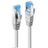 Lindy 0.3m Cat.6A S/FTP LSZH Cable - Grey - 0.3 m - Cat6a - S/FTP (S-STP) - RJ-45 - RJ-45