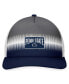 ფოტო #4 პროდუქტის Men's Navy, Gray Penn State Nittany Lions Daybreak Foam Trucker Adjustable Hat