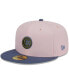 Фото #4 товара Men's Pink, Blue Chicago Cubs Olive Undervisor 59FIFTY Fitted Hat