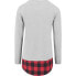 ფოტო #3 პროდუქტის URBAN CLASSICS Long Flannel Bottom T-Shirt