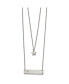 Фото #1 товара Chisel star and Bar Multi Strand 15.5 inch Cable Chain Necklace