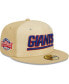 Фото #2 товара Men's Khaki New York Giants Raffia Front 59FIFTY Fitted Hat