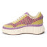 Фото #5 товара COCONUTS by Matisse Go To Platform Lace Up Womens Purple, Yellow Sneakers Casua