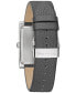 ფოტო #3 პროდუქტის Men's Frank Lloyd Wright Robie House Gray Leather Strap Watch 31mm