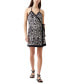 Women's Printed Halter Sleeveless Wrap Dress