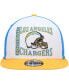 Фото #4 товара Men's White, Gold Los Angeles Chargers Retro Sport 9Fifty Snapback Hat