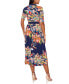 Фото #2 товара Women's Floral-Print Midi Dress