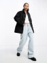 Фото #1 товара & Other Stories waxed cocoon jacket with asymmetric snap clasp front