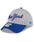 ფოტო #1 პროდუქტის Men's Gray New York Mets 2024 Batting Practice 39THIRTY Flex Hat