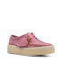 Фото #3 товара Clarks Wallabee Cup 26168664 Womens Pink Oxfords & Lace Ups Casual Shoes