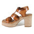 Фото #3 товара Diba True Angel Food Block Heels Womens Brown Dress Sandals 44220-213