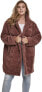 Фото #1 товара Urban Classics Women's Winter Jacket, Ladies Oversized Sherpa Coat Jacket with Hook & Eyelet Closure, Size XS to 5XL
