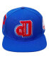 Men's Blue Detroit Pistons Mashup Logos Snapback Hat - фото #3