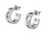 Stylish steel earrings with zircons T-Logo TJAXC70