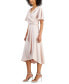 Фото #3 товара Платье средней длины из атласа Taylor Petite с коротким рукавом