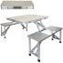 Фото #1 товара AKTIVE Folding Camping Table With Benches 139x82x67 cm