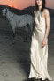 Фото #2 товара Платье из 100% шелка с горловиной халтер ZARA