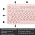 Фото #6 товара Tastatur - Kabellos - LOGITECH - K380 Multi-Gert - BLUETOOTH - Kompaktes Design - Pink