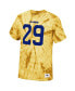Фото #3 товара Men's Eric Dickerson Gold Los Angeles Rams Tie-Dye Retired Player Name and Number T-shirt