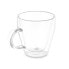 Mug Transparent Borosilicate Glass 270 ml (24 Units)