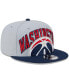 Фото #3 товара Бейсболка New Era мужская серо-синяя Washington Wizards Tip-Off Two-Tone 9FIFTY Snapback Hat
