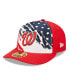 Фото #1 товара Men's Red Washington Nationals 2022 4th of July Low Profile 59FIFTY Fitted Hat