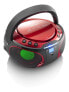Фото #6 товара Lenco SCD-550 - FM - CD,CD-R,CD-RW - LCD - Red - AC/Battery