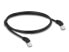 Delock RJ45 Netzwerkkabel Cat.6a S/FTP 45° nach oben gewinkelt 1 m schwarz - Network - CAT 6a